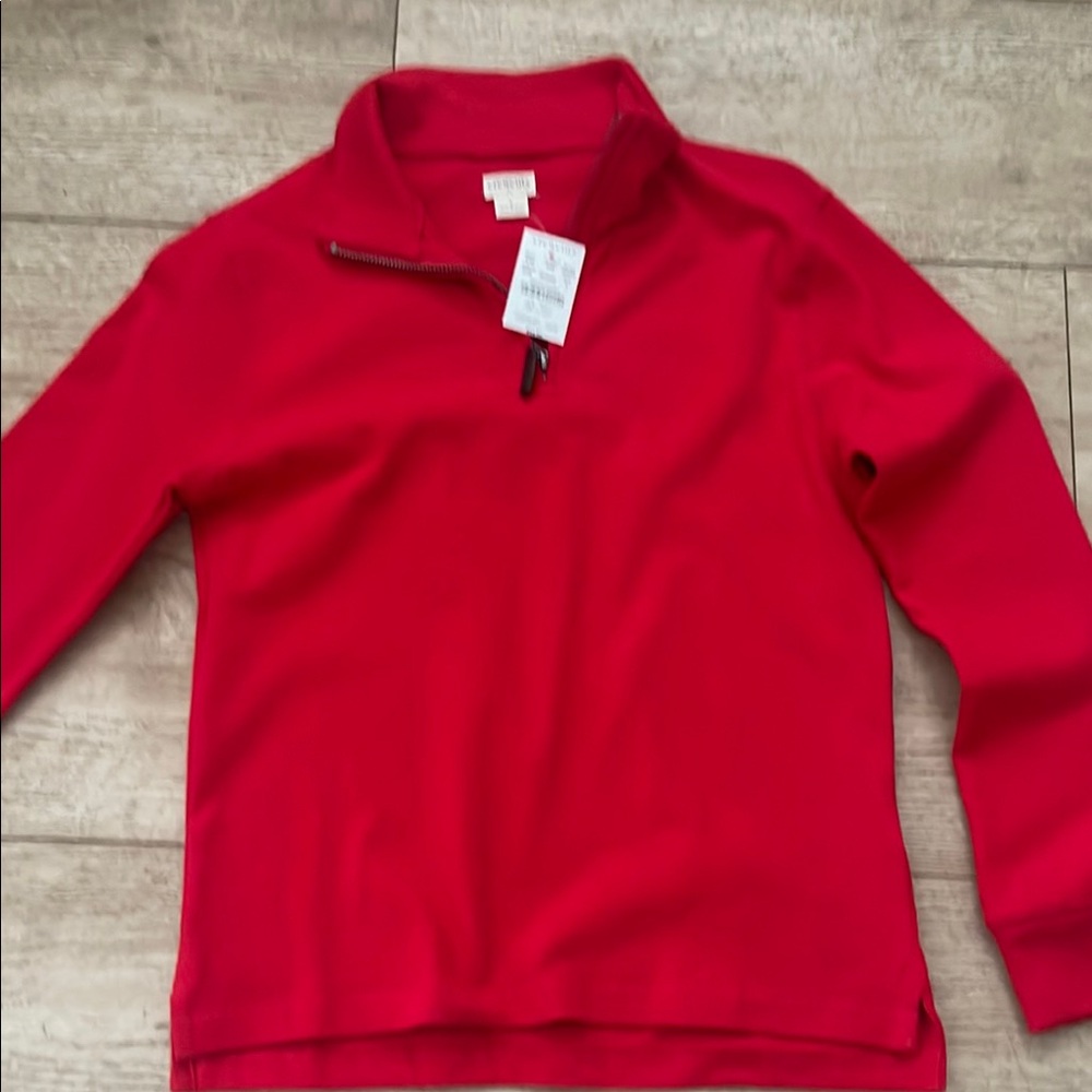 Crewcuts Red Quarter-Zip Sweater
